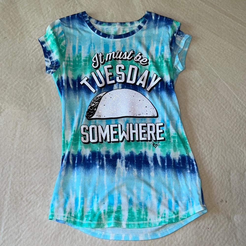 Justice glitter tee